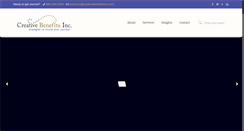 Desktop Screenshot of creativebenefitsinc.com