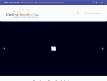 Tablet Screenshot of creativebenefitsinc.com
